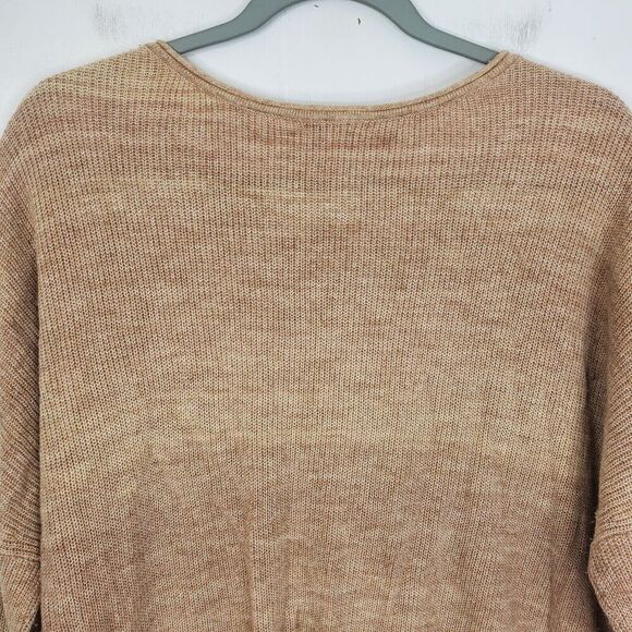 J Jill Sweater Muted Color Striping Round Neck Knit Drop Shoulder WOmens M - Picture 9 of 10